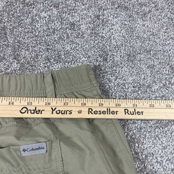 Columbia Cargo Pants Mens 38 x 30 Convertible Shorts Nylon Ripstop Khaki Tan - Picture 12 of 14